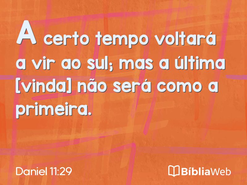 Daniel 11:29 em imagem para compartilhar