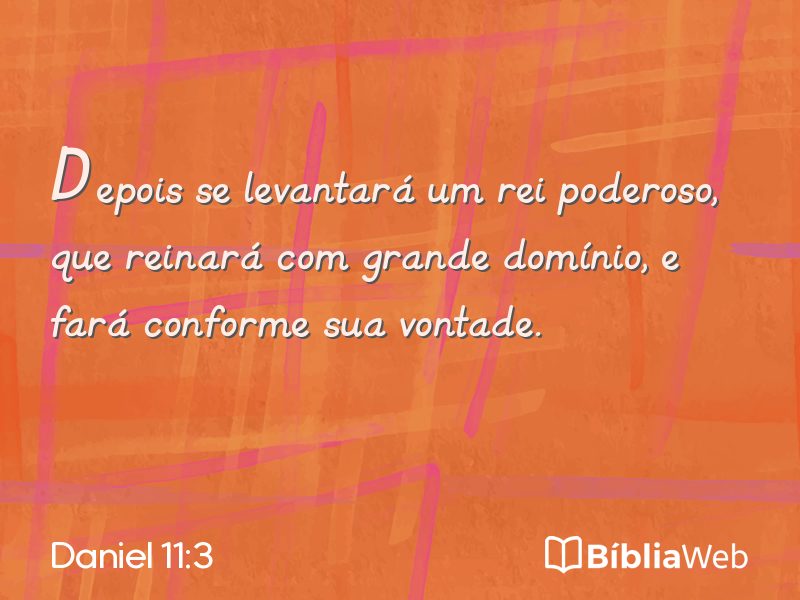 Daniel 11:3 em imagem para compartilhar