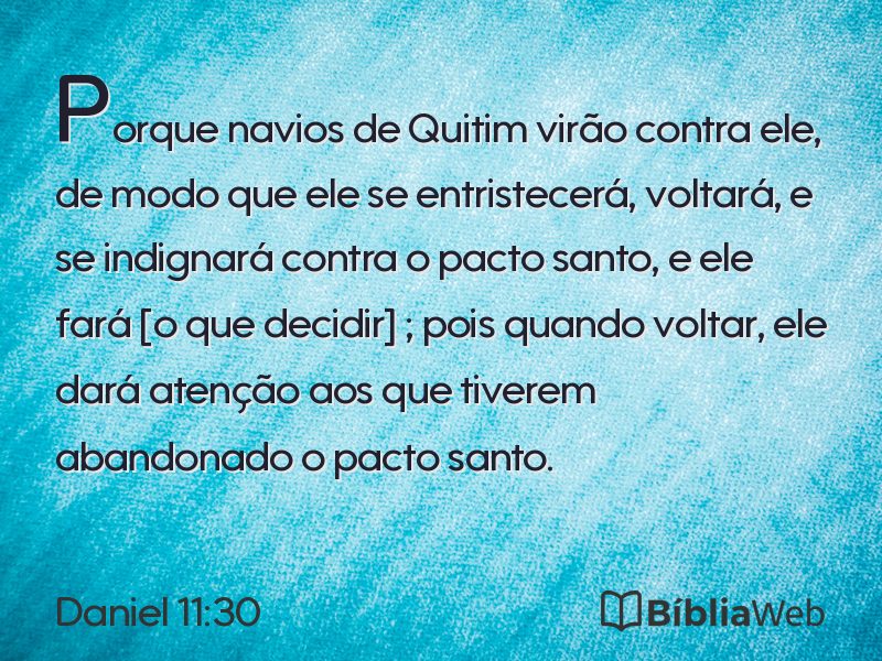 Daniel 11:30 em imagem para compartilhar