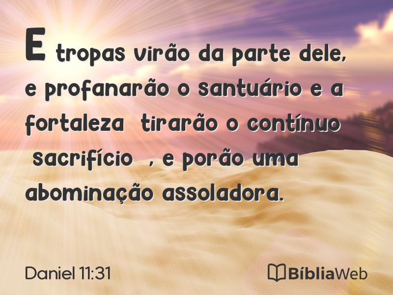 Daniel 11:31 em imagem para compartilhar