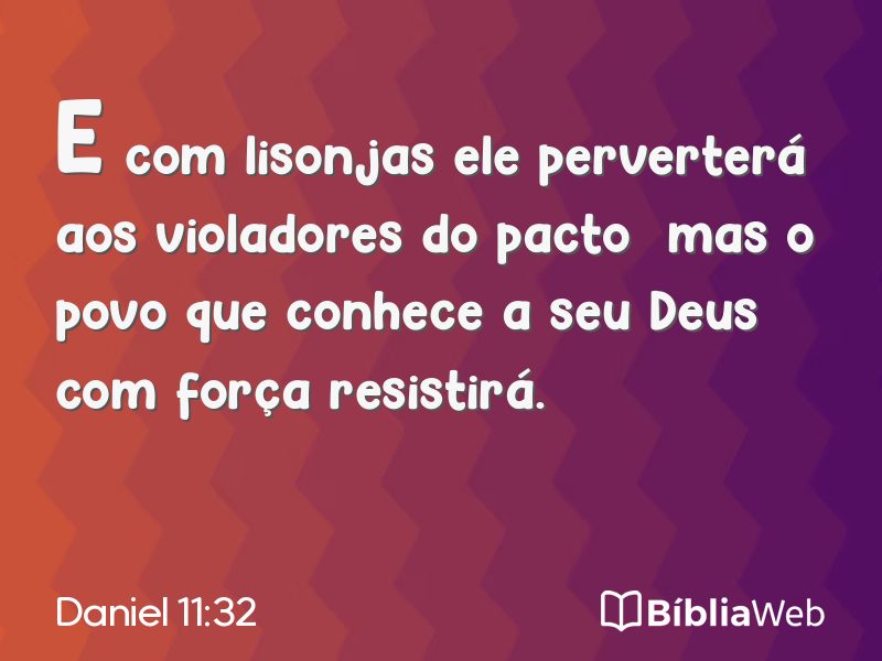 Daniel 11:32 em imagem para compartilhar