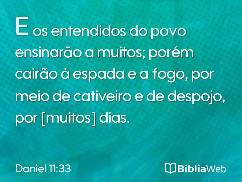 Daniel 11:33 em imagem para compartilhar