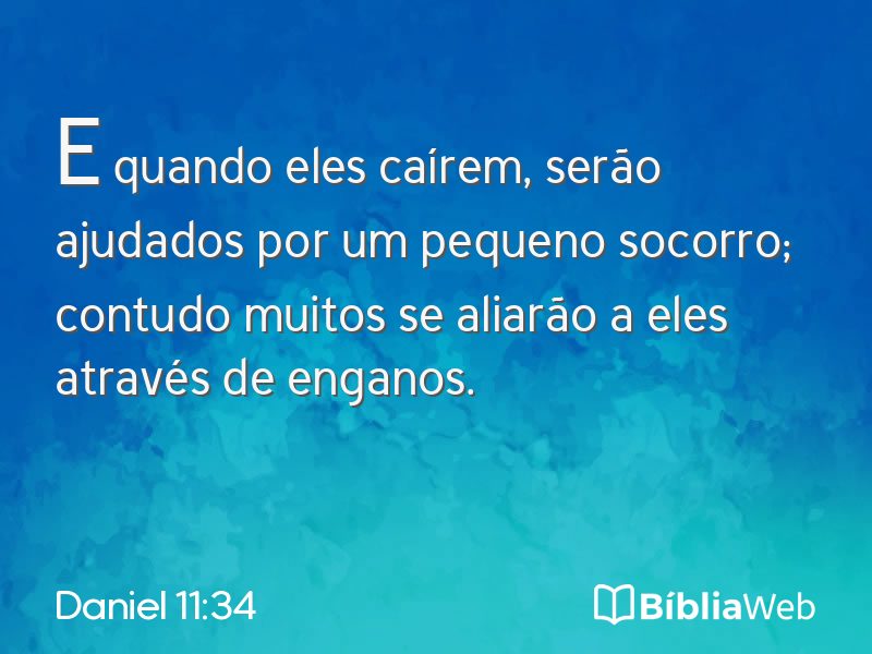 Daniel 11:34 em imagem para compartilhar