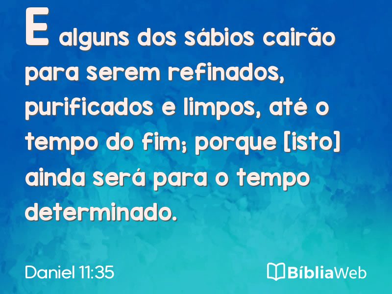 Daniel 11:35 em imagem para compartilhar
