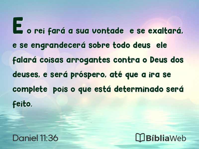 Daniel 11:36 em imagem para compartilhar