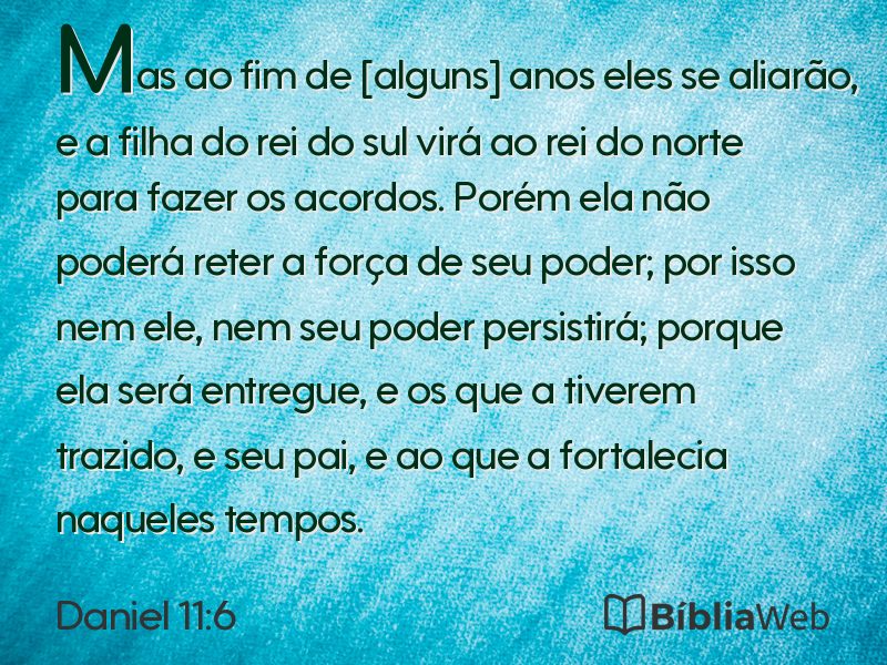 Daniel 11:6 em imagem para compartilhar