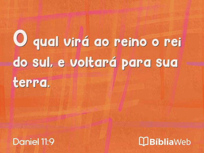 Daniel 11:9 em imagem para compartilhar