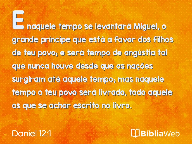 Daniel 12:1 em imagem para compartilhar