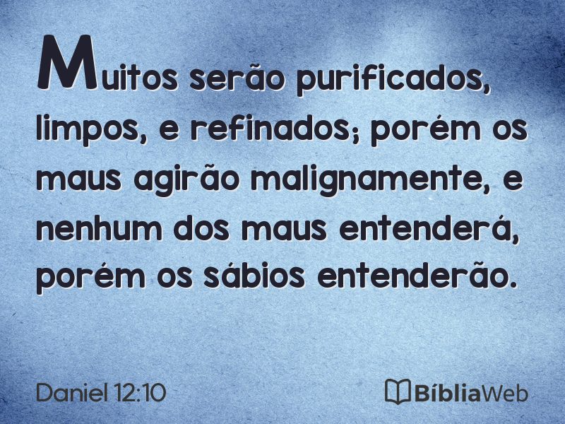 Daniel 12:10 em imagem para compartilhar