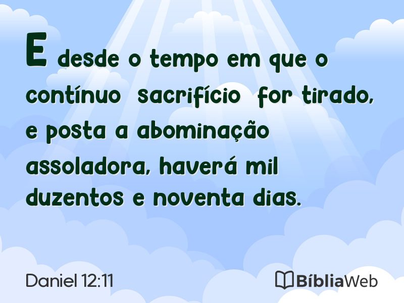 Daniel 12:11 em imagem para compartilhar