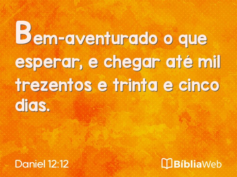 Daniel 12:12 em imagem para compartilhar
