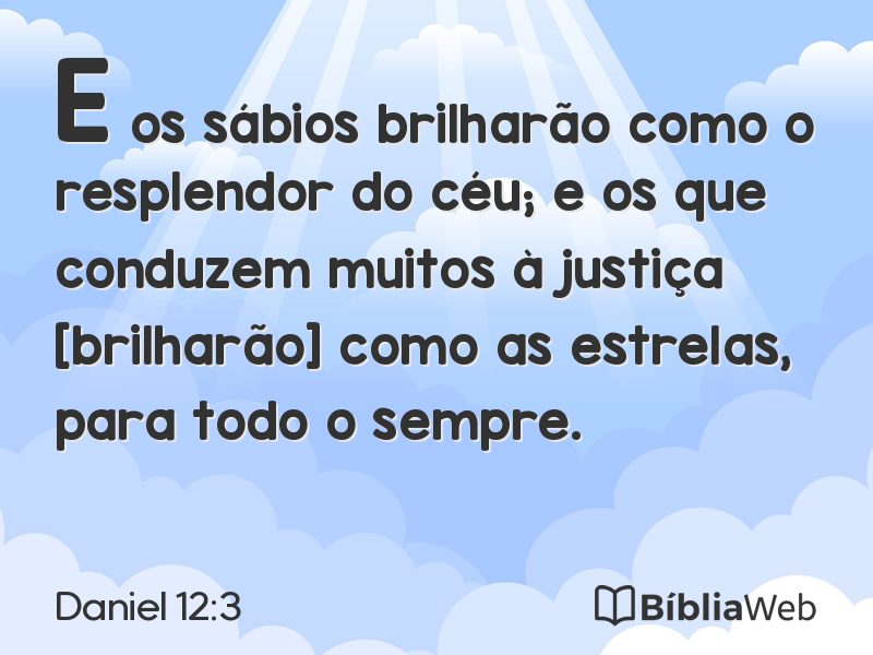 Daniel 12:3 em imagem para compartilhar