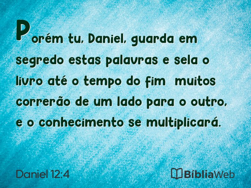 Daniel 12:4 em imagem para compartilhar
