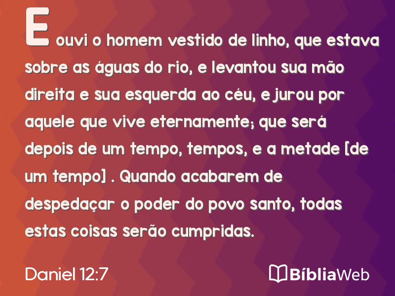 Daniel 12:7 em imagem para compartilhar