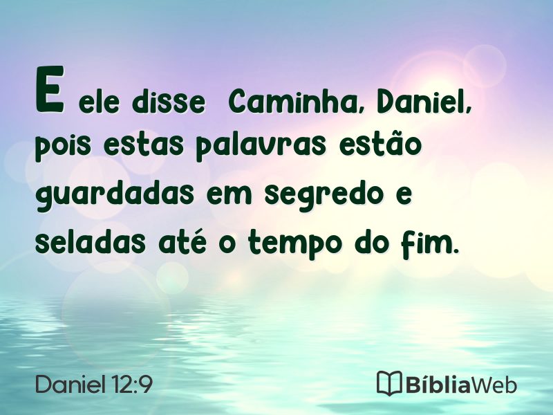 Daniel 12:9 em imagem para compartilhar
