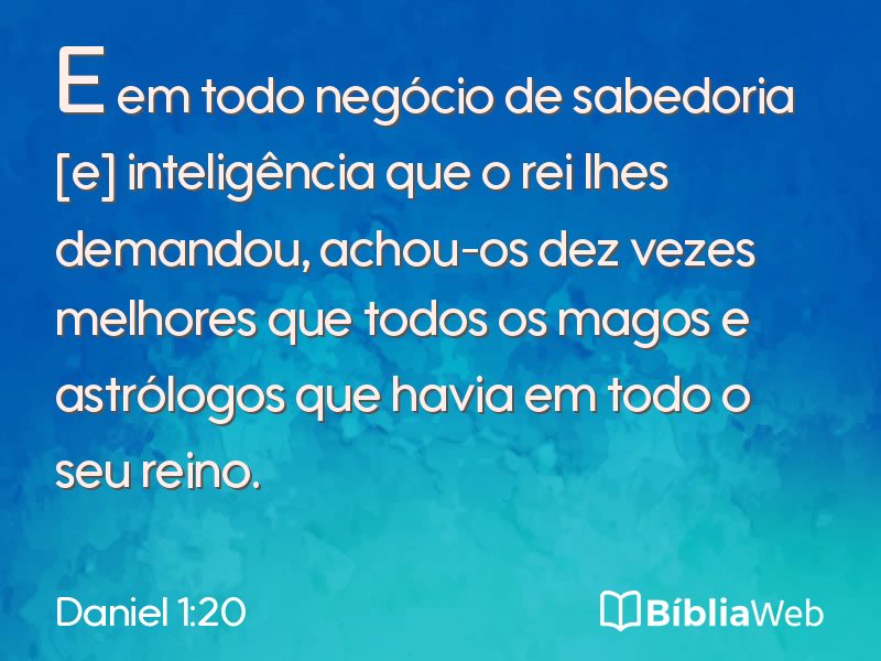 Daniel 1:20 em imagem para compartilhar