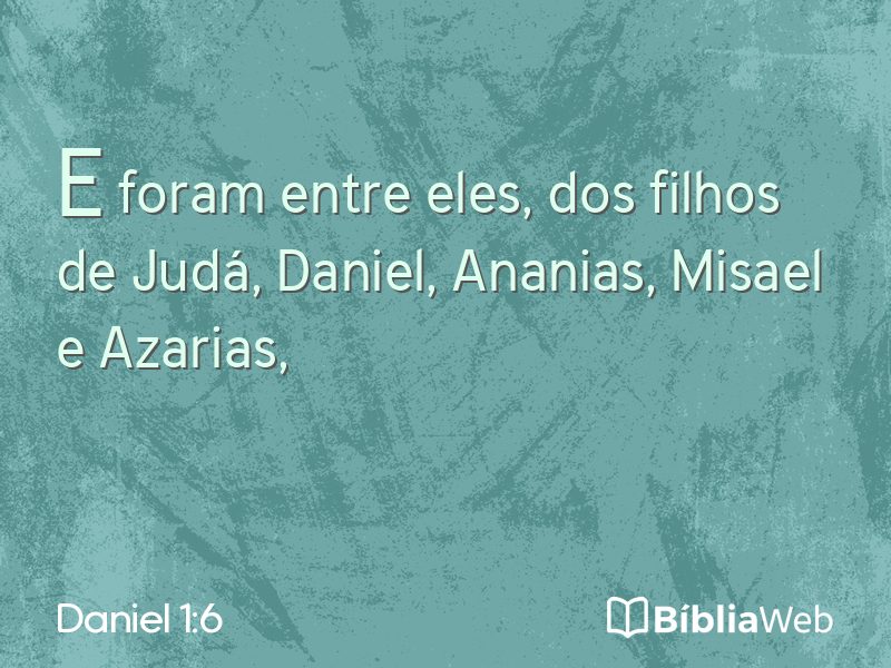 Daniel 1:6 em imagem para compartilhar