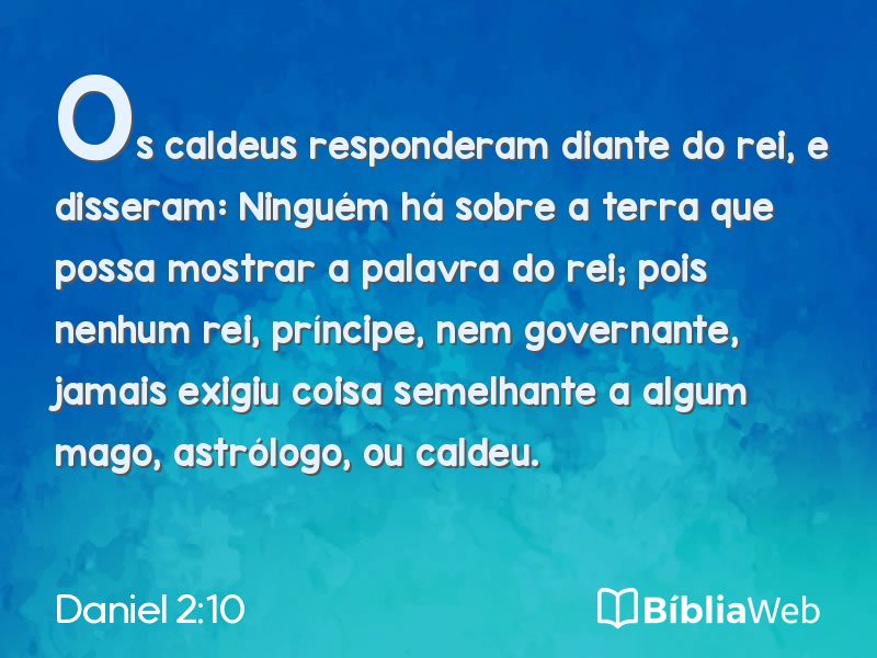 Daniel 2:10 em imagem para compartilhar