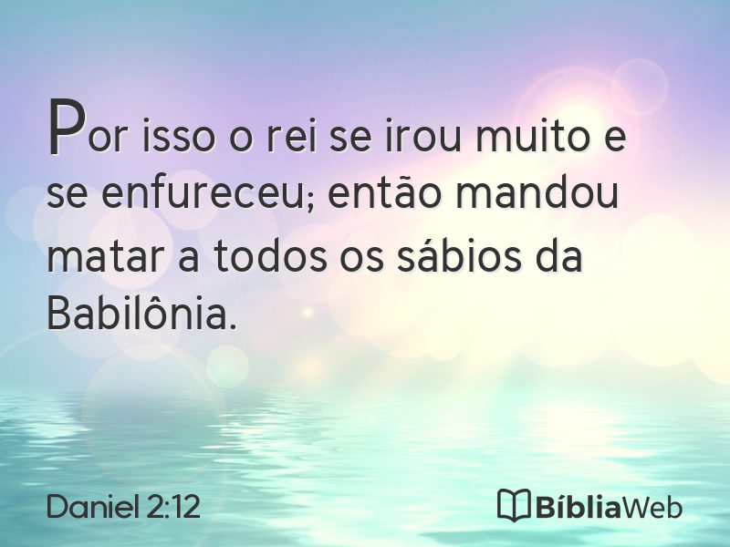 Daniel 2:12 em imagem para compartilhar