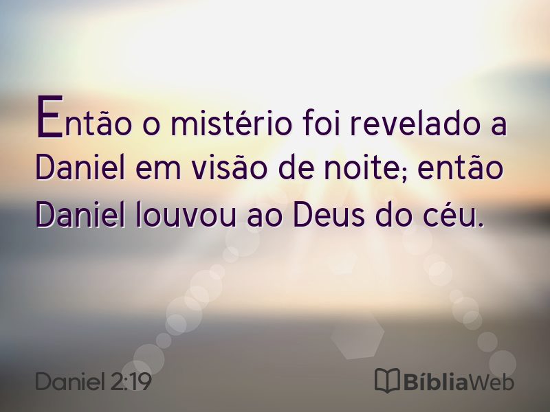 Daniel 2:19 em imagem para compartilhar