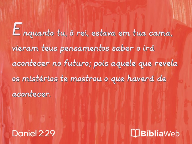 Daniel 2:29 em imagem para compartilhar