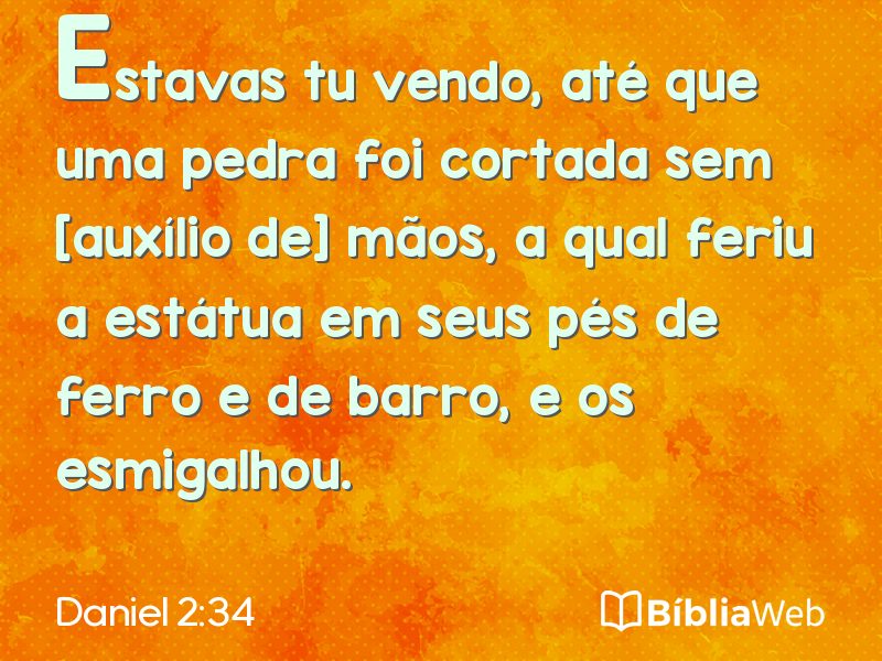 Daniel 2:34 em imagem para compartilhar