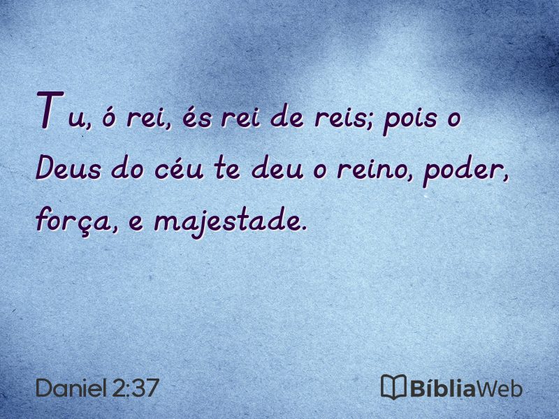 Daniel 2:37 em imagem para compartilhar