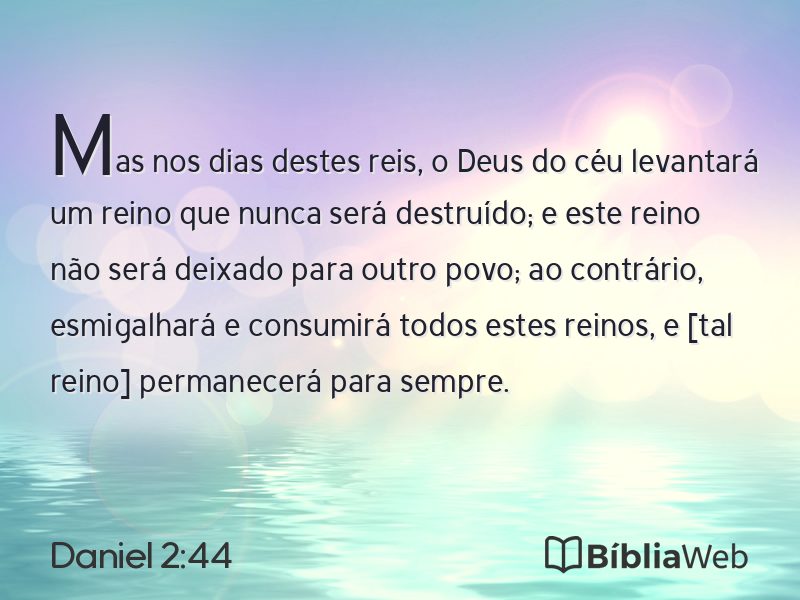 Daniel 2:44 em imagem para compartilhar
