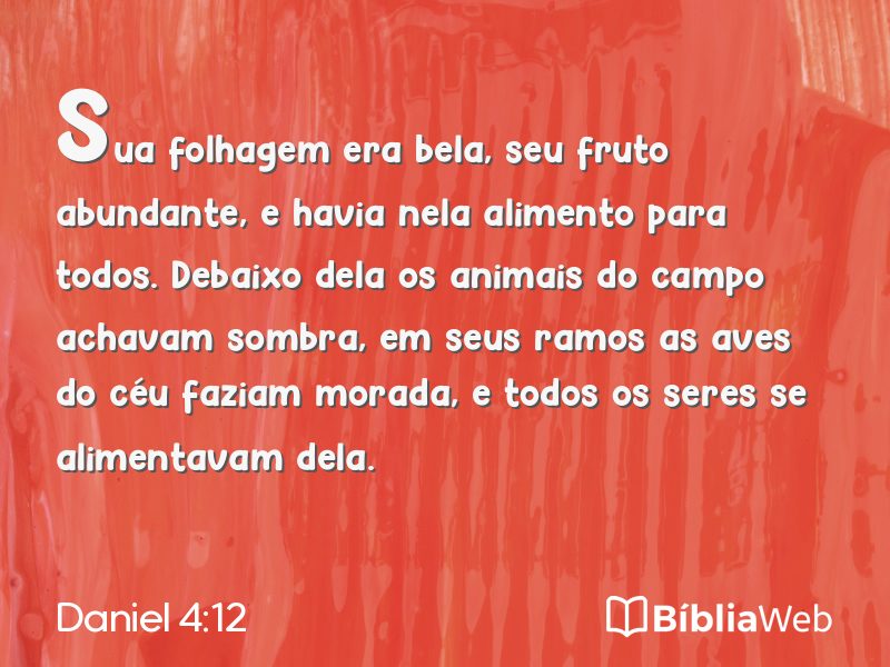 Daniel 4:12 em imagem para compartilhar