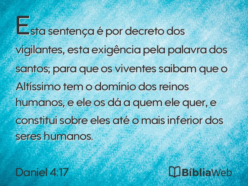 Daniel 4:17 em imagem para compartilhar