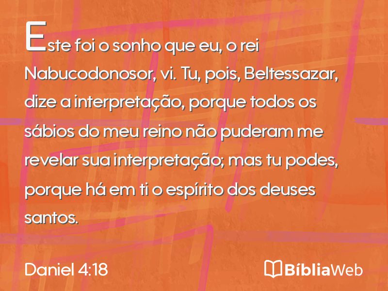 Daniel 4:18 em imagem para compartilhar