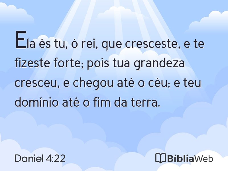 Daniel 4:22 em imagem para compartilhar