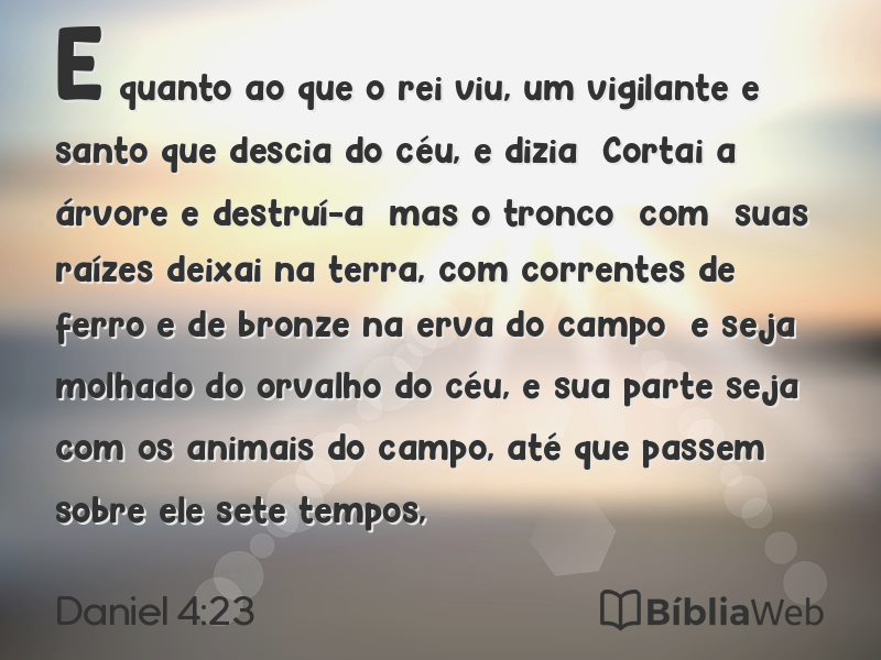 Daniel 4:23 em imagem para compartilhar