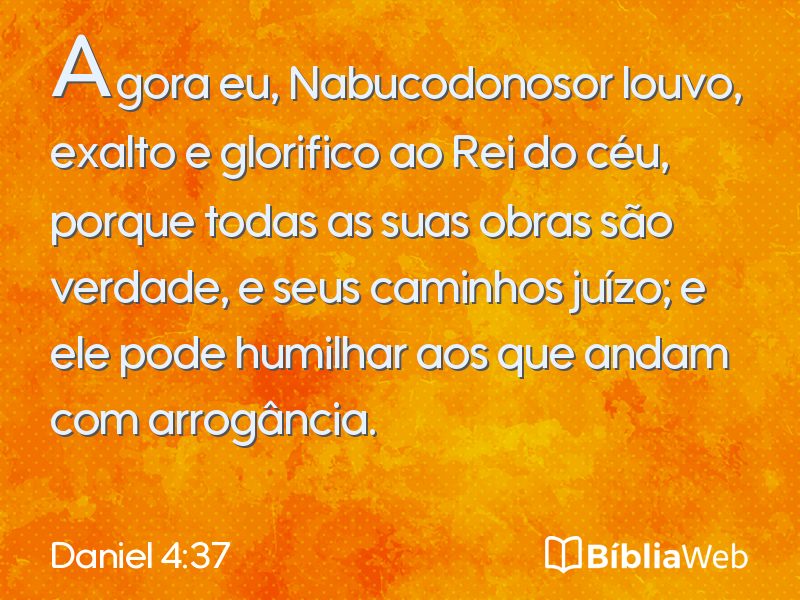 Daniel 4:37 em imagem para compartilhar