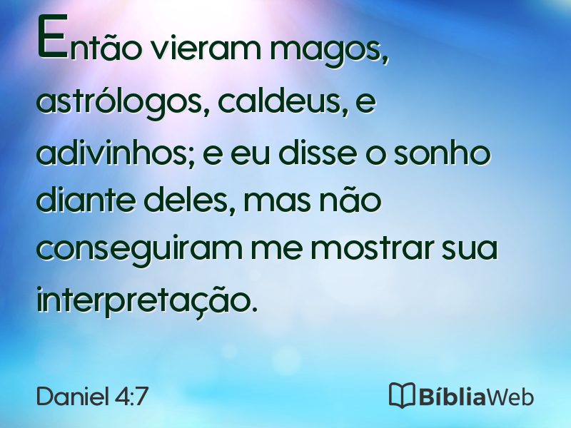 Daniel 4:7 em imagem para compartilhar