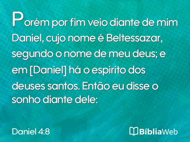 Daniel 4:8 em imagem para compartilhar