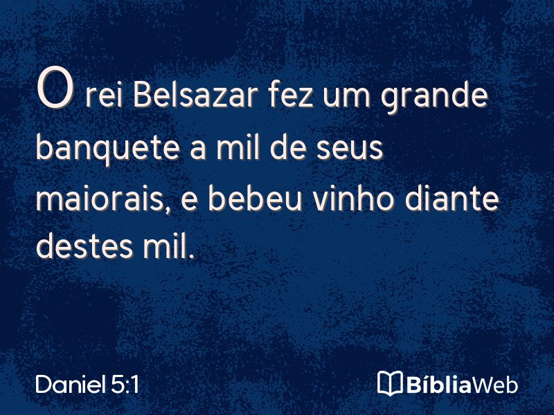 Daniel 5:1 em imagem para compartilhar