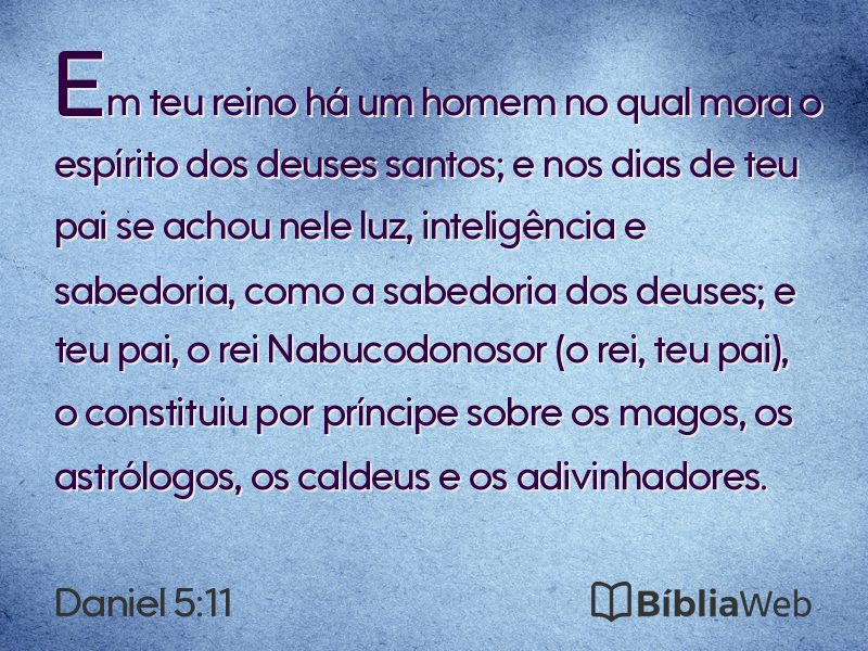 Daniel 5:11 em imagem para compartilhar
