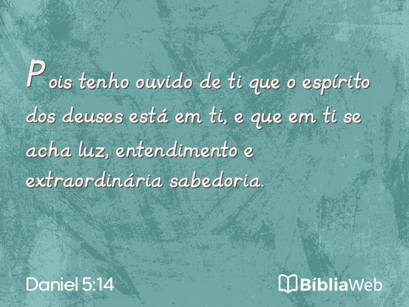 Daniel 5:14 em imagem para compartilhar