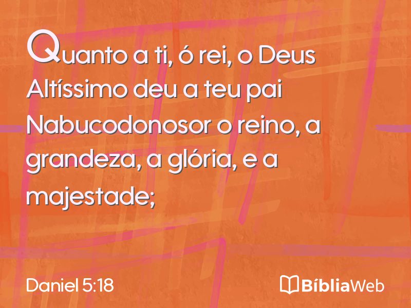 Daniel 5:18 em imagem para compartilhar
