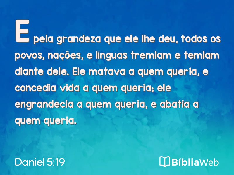 Daniel 5:19 em imagem para compartilhar