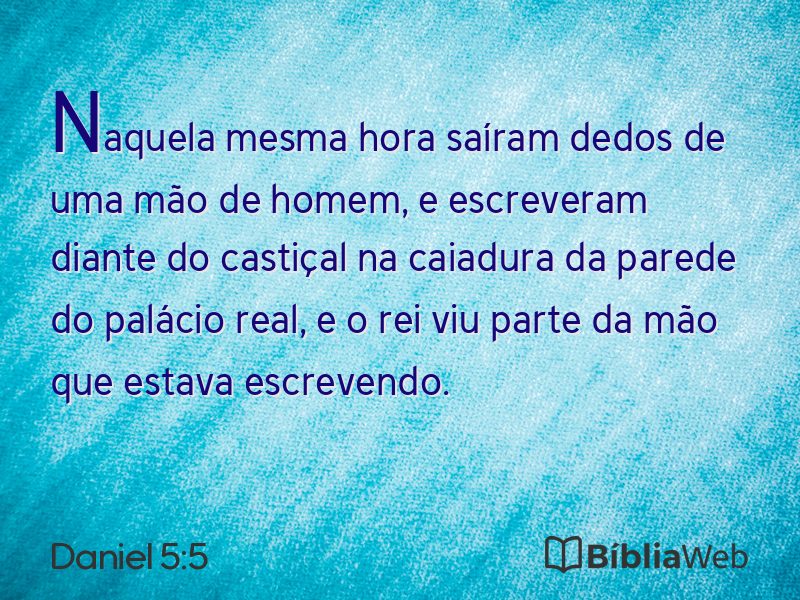 Daniel 5:5 em imagem para compartilhar