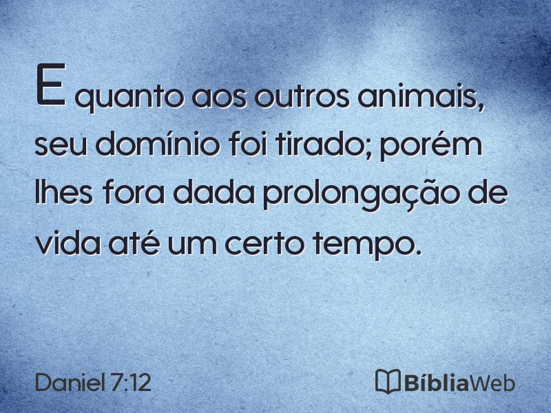 Daniel 7:12 em imagem para compartilhar