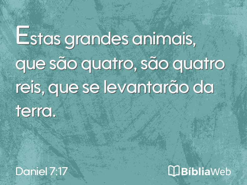 Daniel 7:17 em imagem para compartilhar