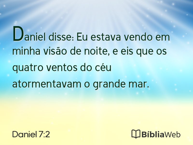 Daniel 7:2 em imagem para compartilhar