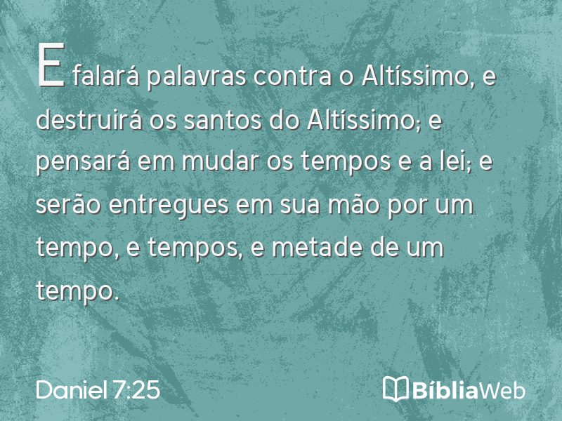 Daniel 7:25 em imagem para compartilhar