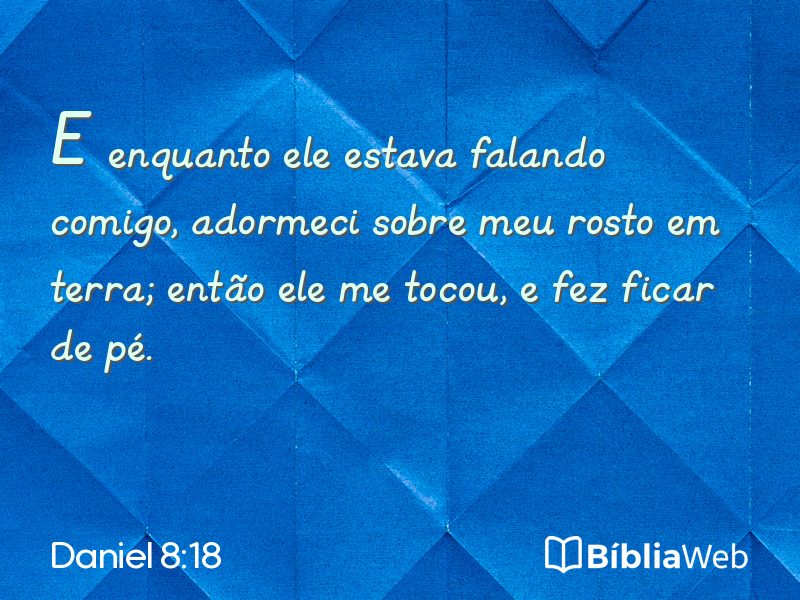 Daniel 8:18 em imagem para compartilhar