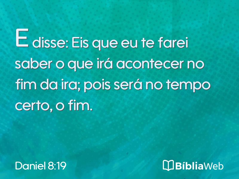 Daniel 8:19 em imagem para compartilhar