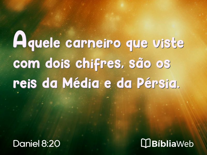 Daniel 8:20 em imagem para compartilhar