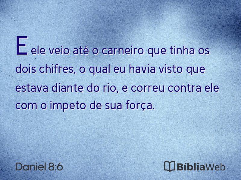 Daniel 8:6 em imagem para compartilhar